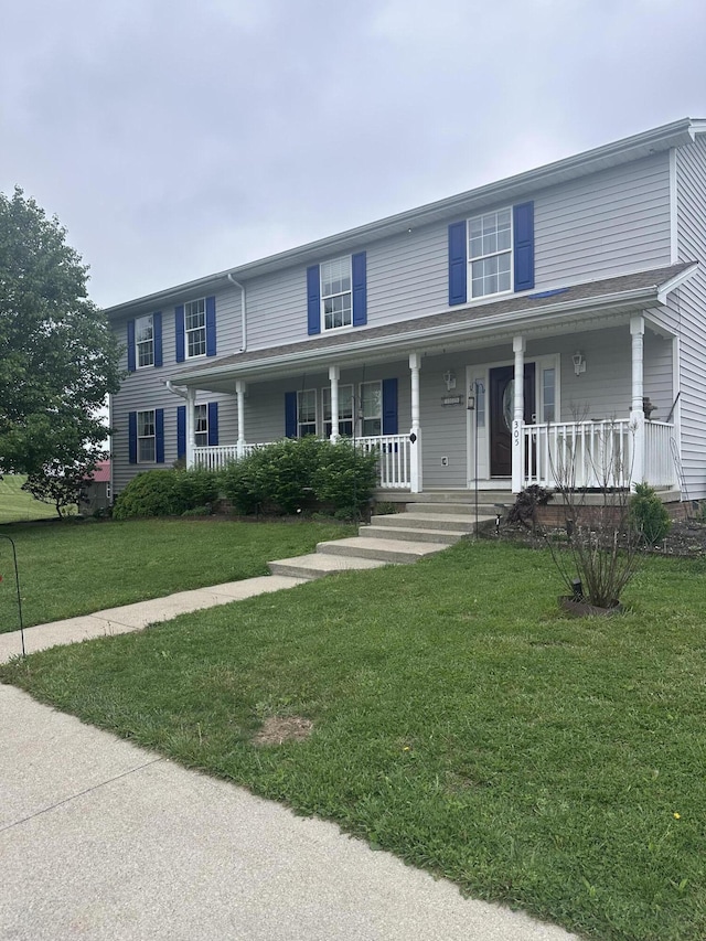 305 Saddle Wood Ct, Berea, KY 40403 - view of front of house featuring a front yard and covered porch