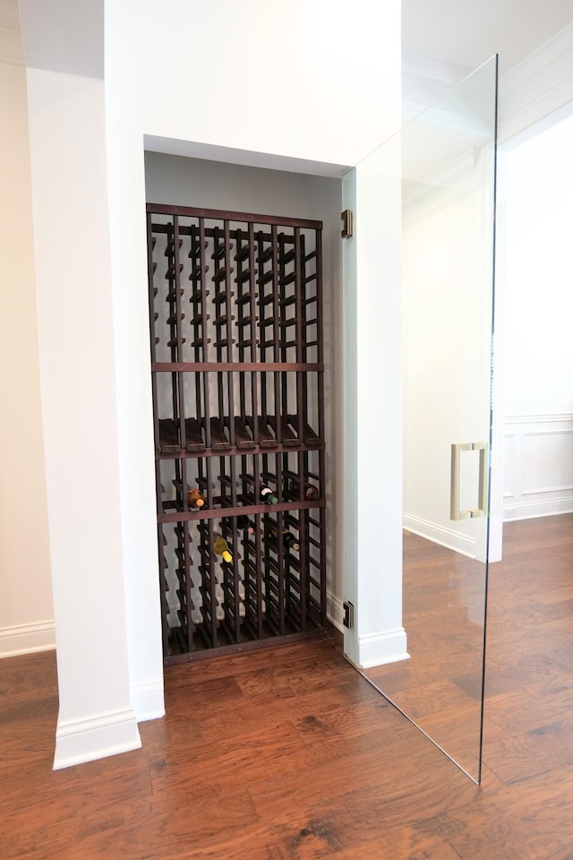 2524 Pascoli Pl, Lexington, KY 40509 - wine room with wood finished floors and baseboards