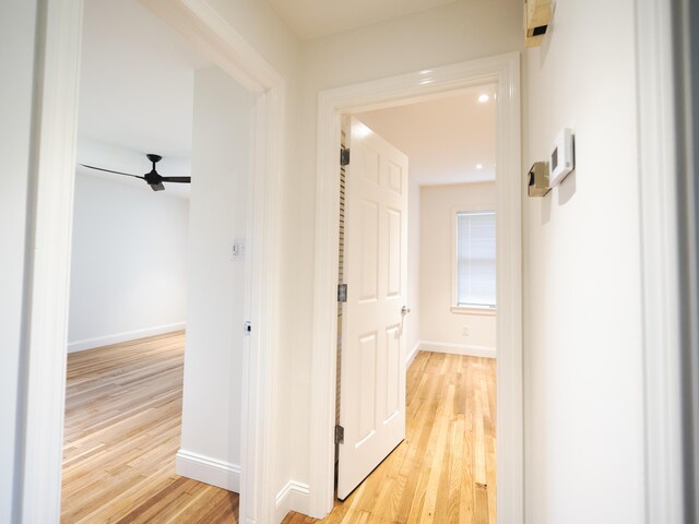 748 Wellington Way, Lexington, KY 40503 - hallway featuring light wood-style floors and baseboards