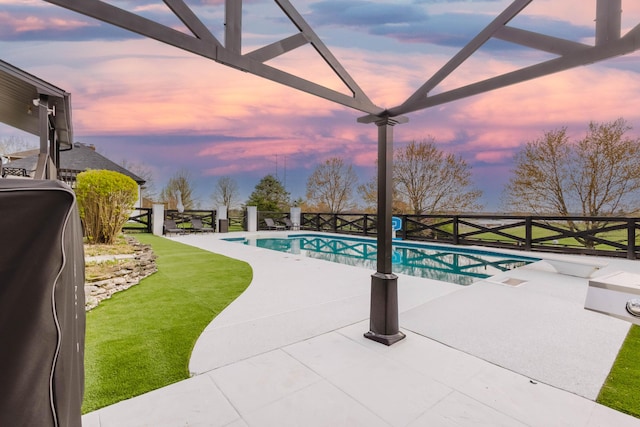 211 Eric Dr, Richmond, KY 40475 - view of pool featuring a fenced in pool, a patio, and fence