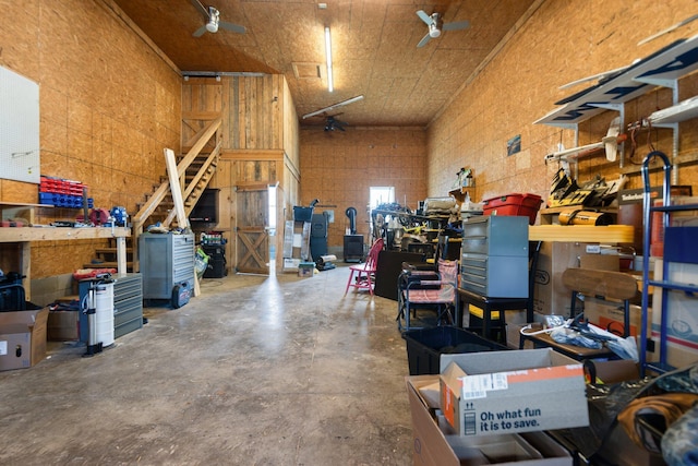 88 Hawkins Ln, Clay City, KY 40312 - garage with a workshop area