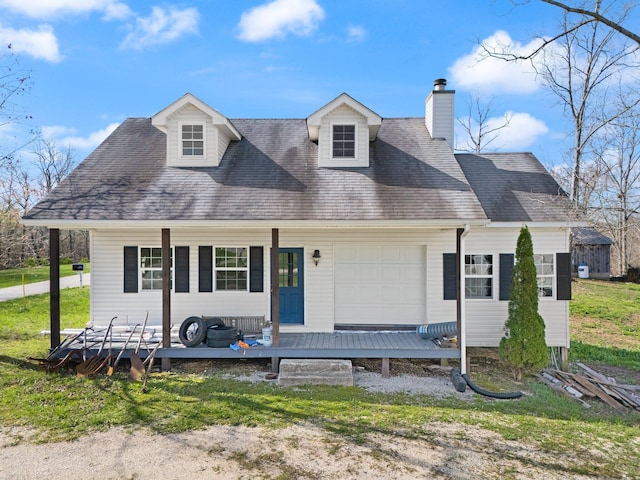 88 Hawkins Ln, Clay City, KY 40312 - cape cod-style house featuring roof with shingles and a chimney