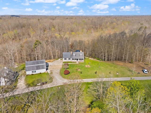 88 Hawkins Ln, Clay City, KY 40312 - aerial view featuring a wooded view