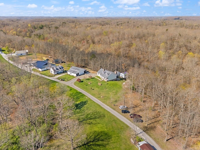 88 Hawkins Ln, Clay City, KY 40312 - aerial view with a wooded view