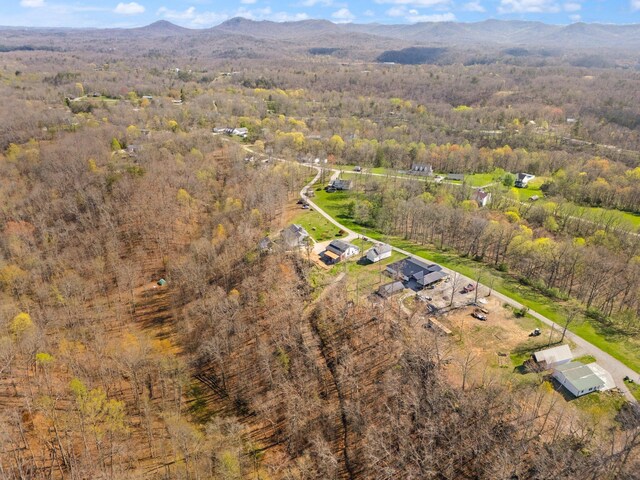 88 Hawkins Ln, Clay City, KY 40312 - drone / aerial view with a mountain view and a view of trees