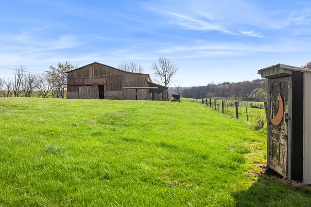 5245 US-68 W, Gravel Switch, KY 40328 - view of green lawn featuring a barn, an outbuilding, and a rural view