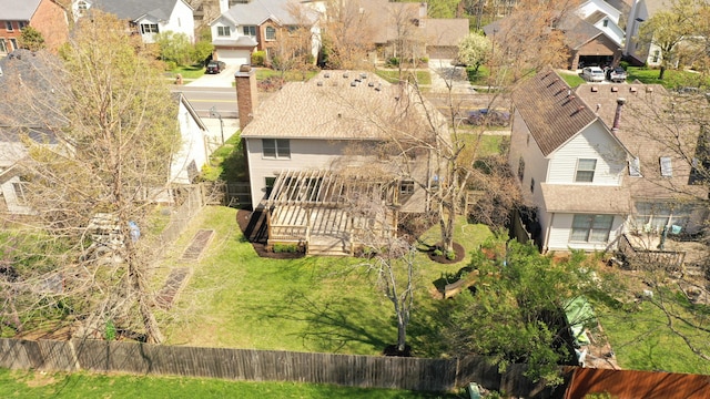 drone / aerial view featuring a residential view