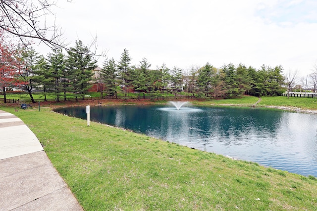 property view of water