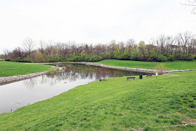view of water feature