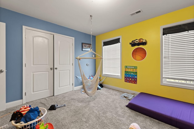 100 Barry Rd, Georgetown, KY 40324 - recreation room featuring visible vents, baseboards, and carpet floors