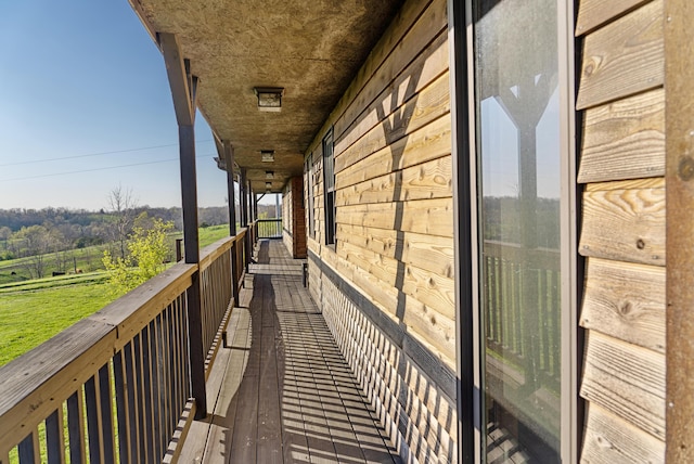 balcony with a rural view