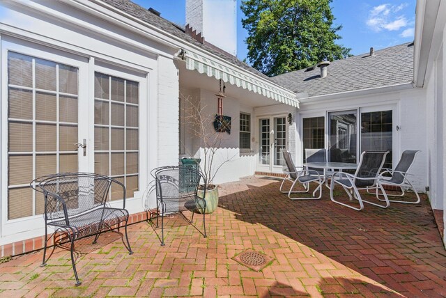 216 Ridgeway Rd, Lexington, KY 40502 - view of patio / terrace with french doors