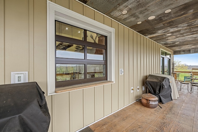 view of patio featuring grilling area