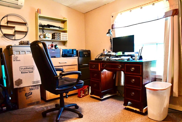 158 Halcomb E Rd, Orlando, KY 40460 - carpeted office featuring a wall unit AC