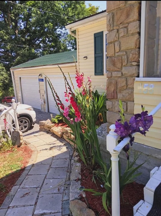 158 Halcomb E Rd, Orlando, KY 40460 - exterior space featuring driveway and an attached garage