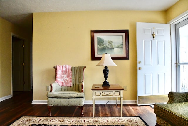 367 Old Rocky Rd, Mount Vernon, KY 40456 - sitting room with baseboards and wood finished floors