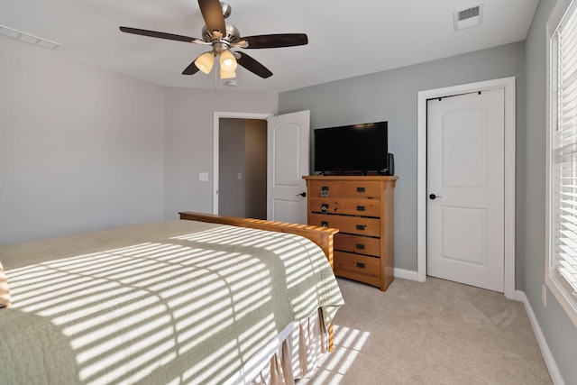 159 Gleneagles Blvd, Richmond, KY 40475 - bedroom with visible vents, multiple windows, and light colored carpet