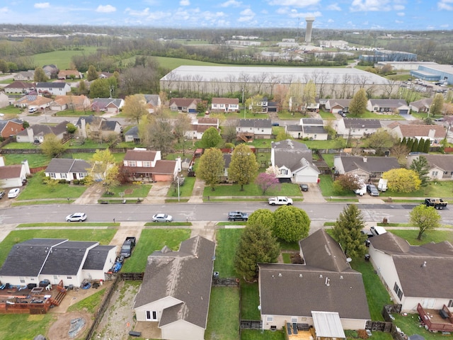 bird's eye view with a residential view