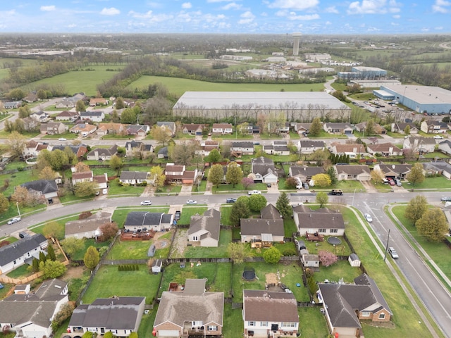 bird's eye view with a residential view