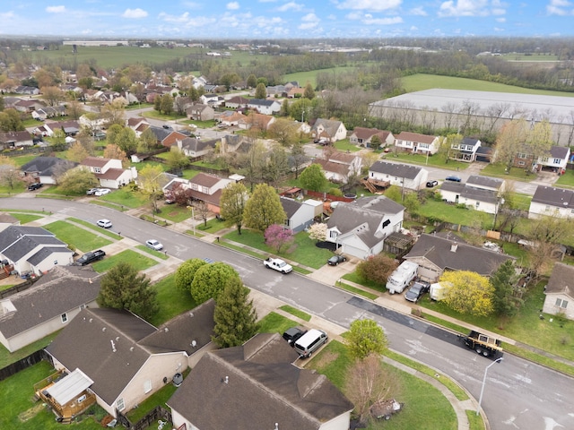 aerial view featuring a residential view