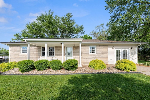 124 Clays Ferry Dr, Richmond, KY 40475 - ranch-style home featuring stone siding and a front yard