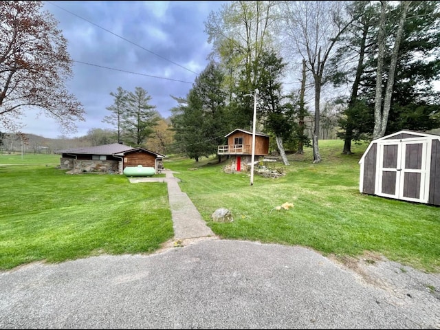 1459 Buck Lick Rd, Tollesboro, KY 41189 - view of grassy yard with a storage shed