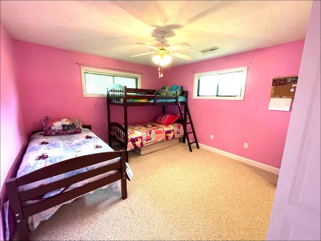 1459 Buck Lick Rd, Tollesboro, KY 41189 - carpeted bedroom featuring a ceiling fan and baseboards