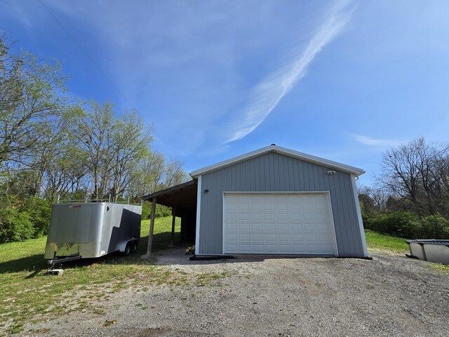 1778 Elkin Station Rd, Winchester, KY 40391 - garage with a detached garage