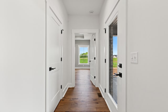 215 Berkley Hall Dr, Berea, KY 40403 - hall featuring dark wood-style floors and baseboards