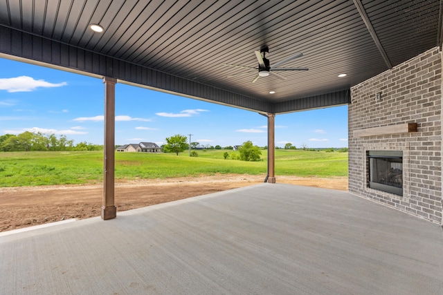 215 Berkley Hall Dr, Berea, KY 40403 - view of patio / terrace with a ceiling fan