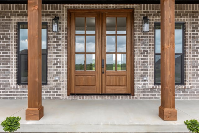 215 Berkley Hall Dr, Berea, KY 40403 - entrance to property featuring french doors and brick siding