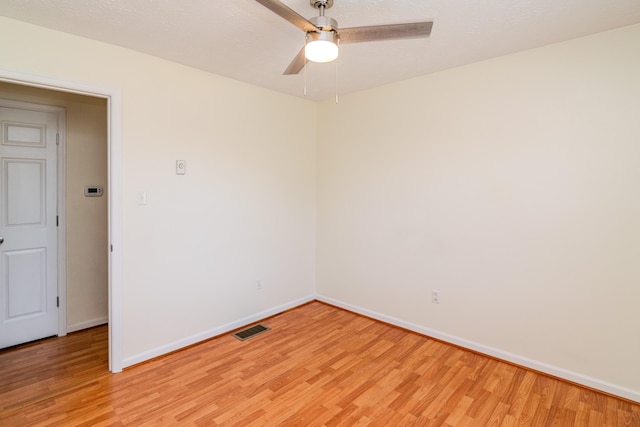 406 Kenway St, Berea, KY 40403 - spare room featuring baseboards, visible vents, and light wood-type flooring