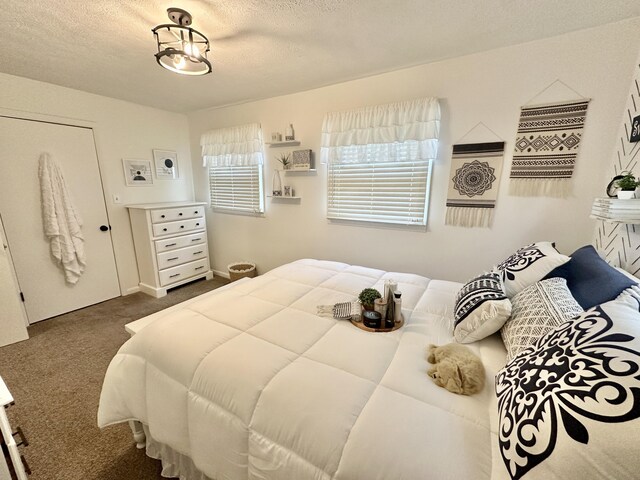 1870 Rush Branch Rd, Somerset, KY 42501 - bedroom featuring a textured ceiling and dark carpet