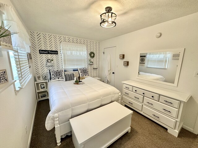 1870 Rush Branch Rd, Somerset, KY 42501 - bedroom featuring dark colored carpet, a textured ceiling, and baseboards