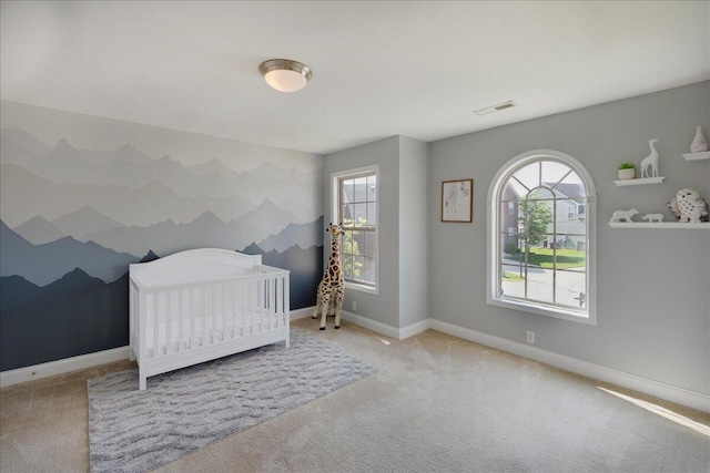 2045 Kearns Way, Richmond, KY 40475 - bedroom featuring multiple windows, carpet floors, baseboards, and a crib