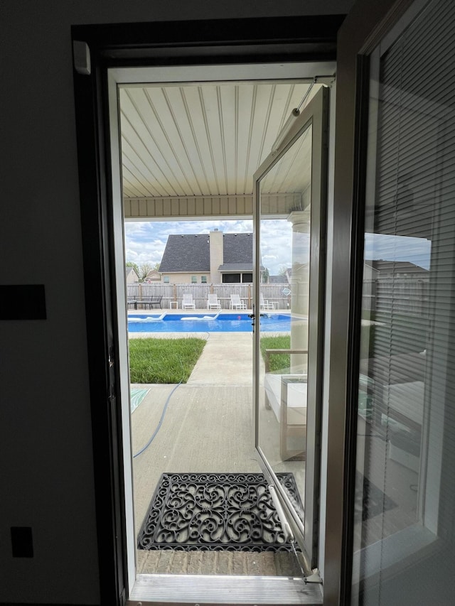 view of doorway to outside