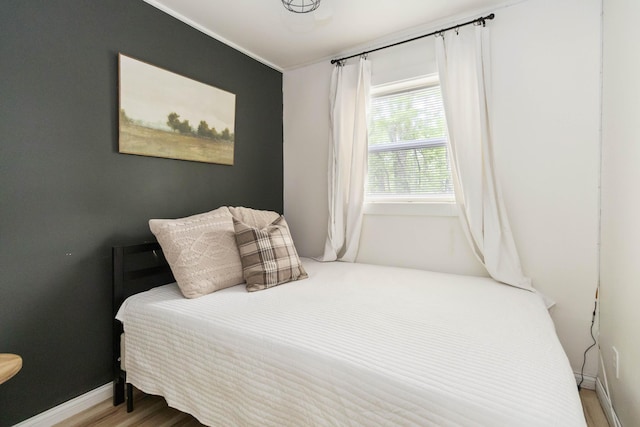 bedroom with baseboards