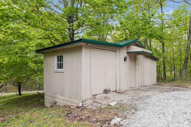 view of outbuilding with an outdoor structure