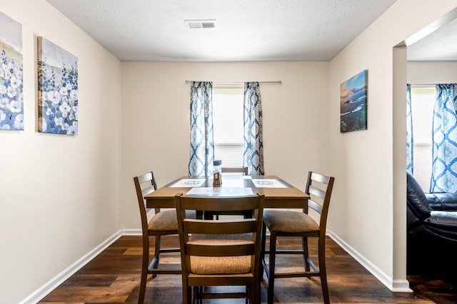 357 Burchwood Dr, Berea, KY 40403 - dining room with dark wood finished floors, visible vents, and a wealth of natural light