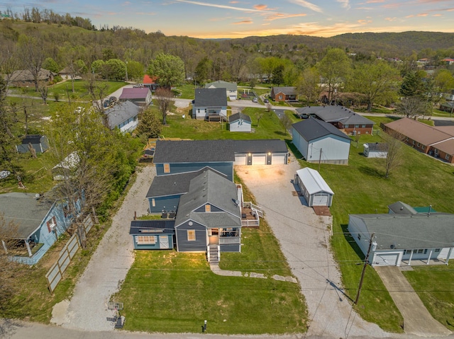 100 Lair St, Mount Vernon, KY 40456 - aerial view at dusk of a residential view