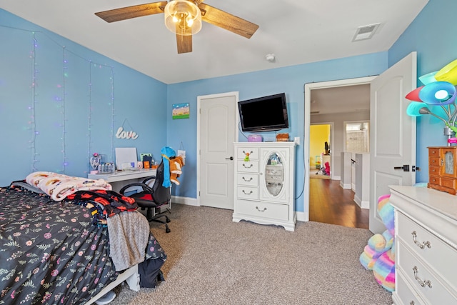 100 Lair St, Mount Vernon, KY 40456 - carpeted bedroom with ceiling fan and baseboards
