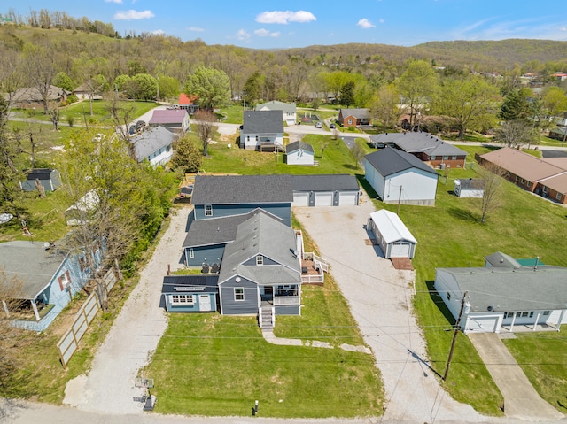100 Lair St, Mount Vernon, KY 40456 - aerial view of residential area with a forest