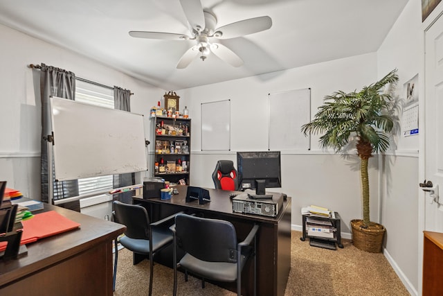100 Lair St, Mount Vernon, KY 40456 - carpeted office space with a ceiling fan and baseboards