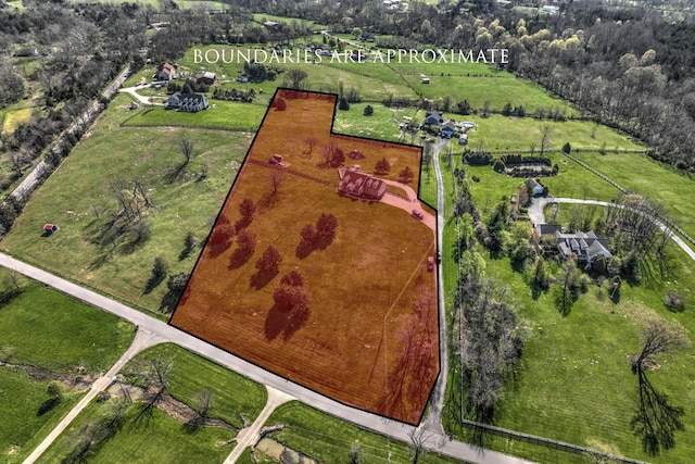 1105 Locust Fork Rd, Stamping Ground, KY 40379 - drone / aerial view featuring a rural view