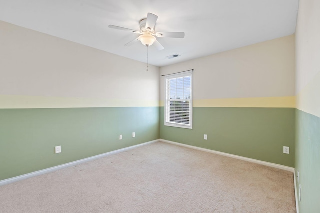 325 Long Branch Ln, Lexington, KY 40511 - unfurnished room with a ceiling fan, carpet floors, and baseboards