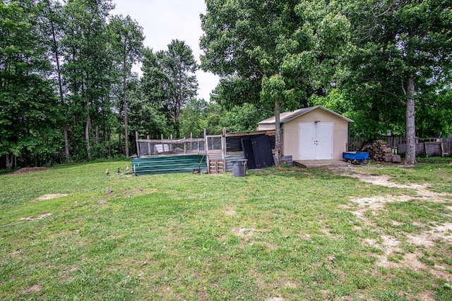20 Hemlock Subdivision Rd, Williamsburg, KY 40769 - view of yard featuring a shed, an outbuilding, and view of scattered trees