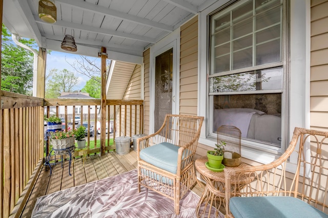 exterior space with a porch