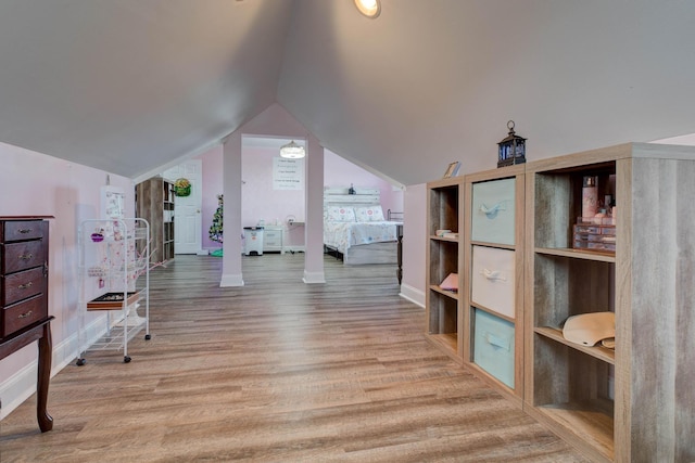 5141 Tristin Way, Catlettsburg, KY 41129 - bonus room with baseboards, light wood-style flooring, and lofted ceiling