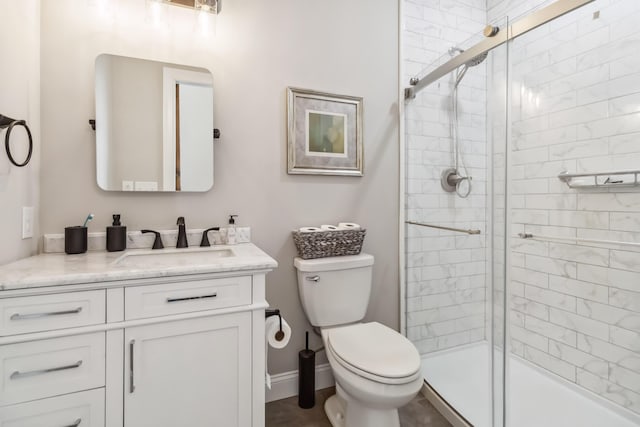 600 Avawam Dr, Richmond, KY 40475 - bathroom with a stall shower, toilet, and vanity