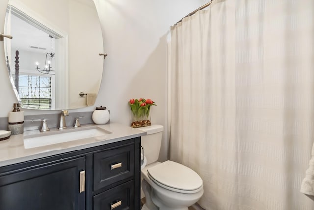 600 Avawam Dr, Richmond, KY 40475 - bathroom with visible vents, toilet, and vanity